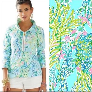 Lilly Pulitzer Blue Heaven Popover — Rare Print